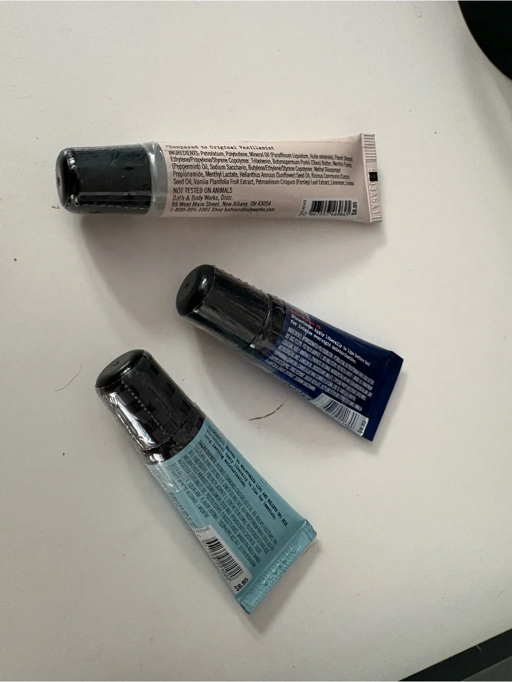 Lip Shine Trio - Nude, Blue, Teal
